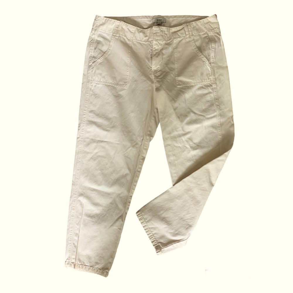 J. Crew Ankle Pants Cream - 8